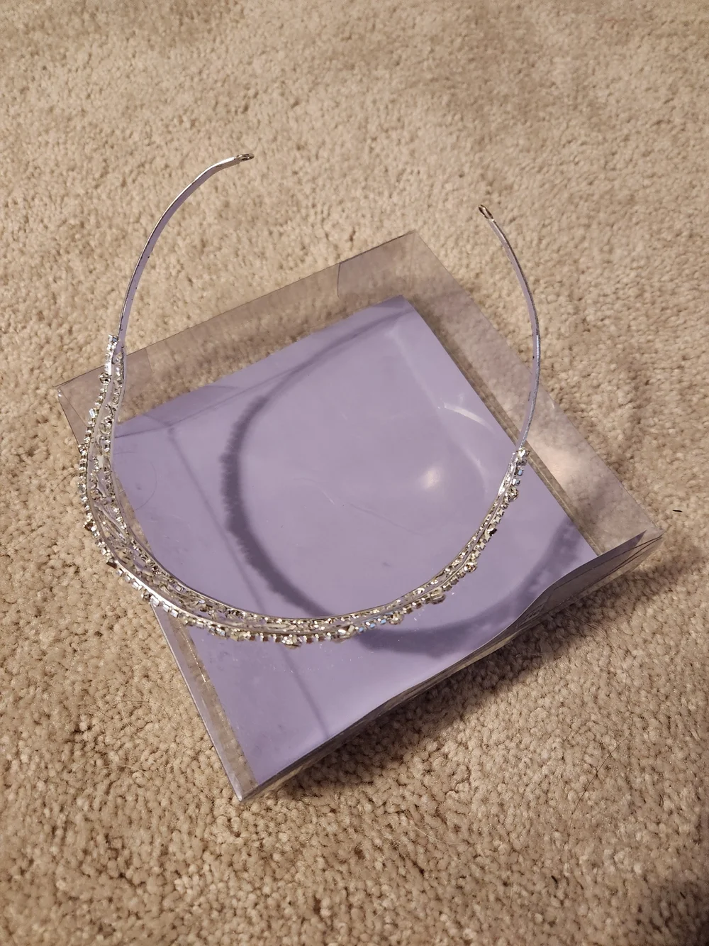 Silver Crystal Bridal Tiara Headband